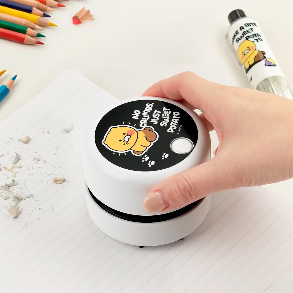カカオフレンズ チュンシク モノトーン デスククリーナー 消しゴムカス ミニ コードレス ハンディクリーナー