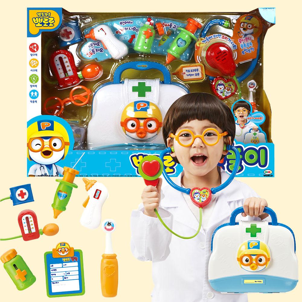 Pororo（ポロロ）お医者さんごっこセット 聴診器 注射器 幼児向けおもちゃ
