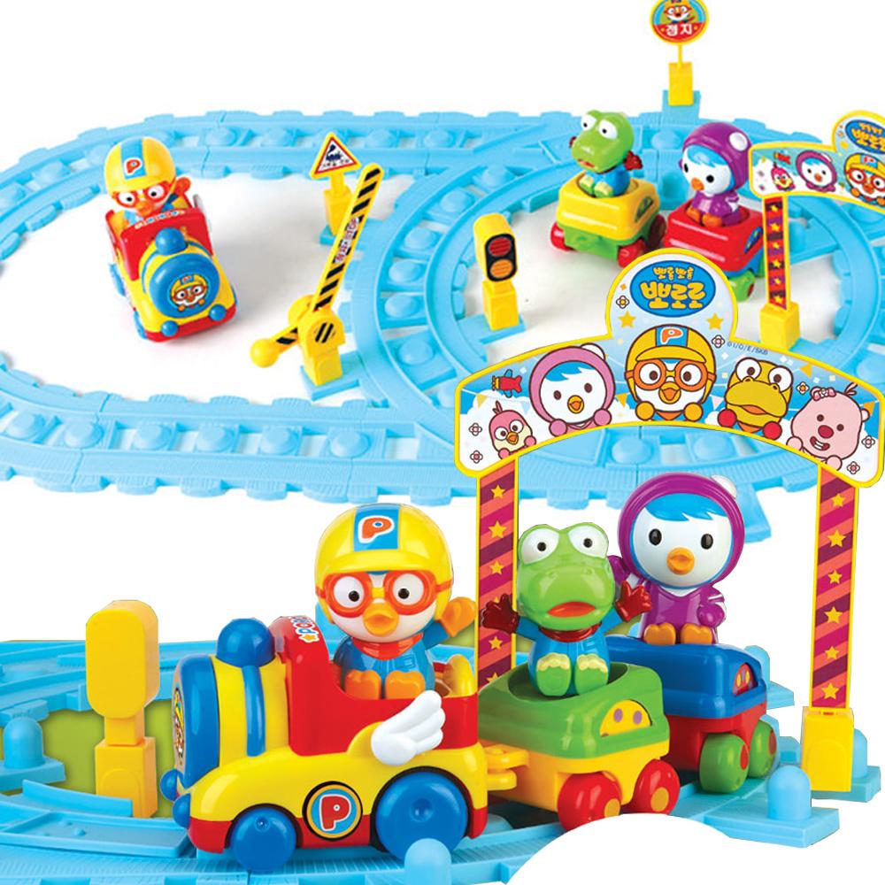 Pororo 電車遊び チチポポ 子供幼児 赤ちゃん 電動トレインおもちゃ レール