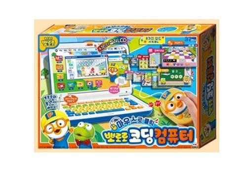 ミミワールド マウス一体型 뽀로ロ コーディングコンピューター 幼児ノートパソコン カラーLCD コーディング教育ノートパソコン ハングル英語数学言語学習脳ゲーム