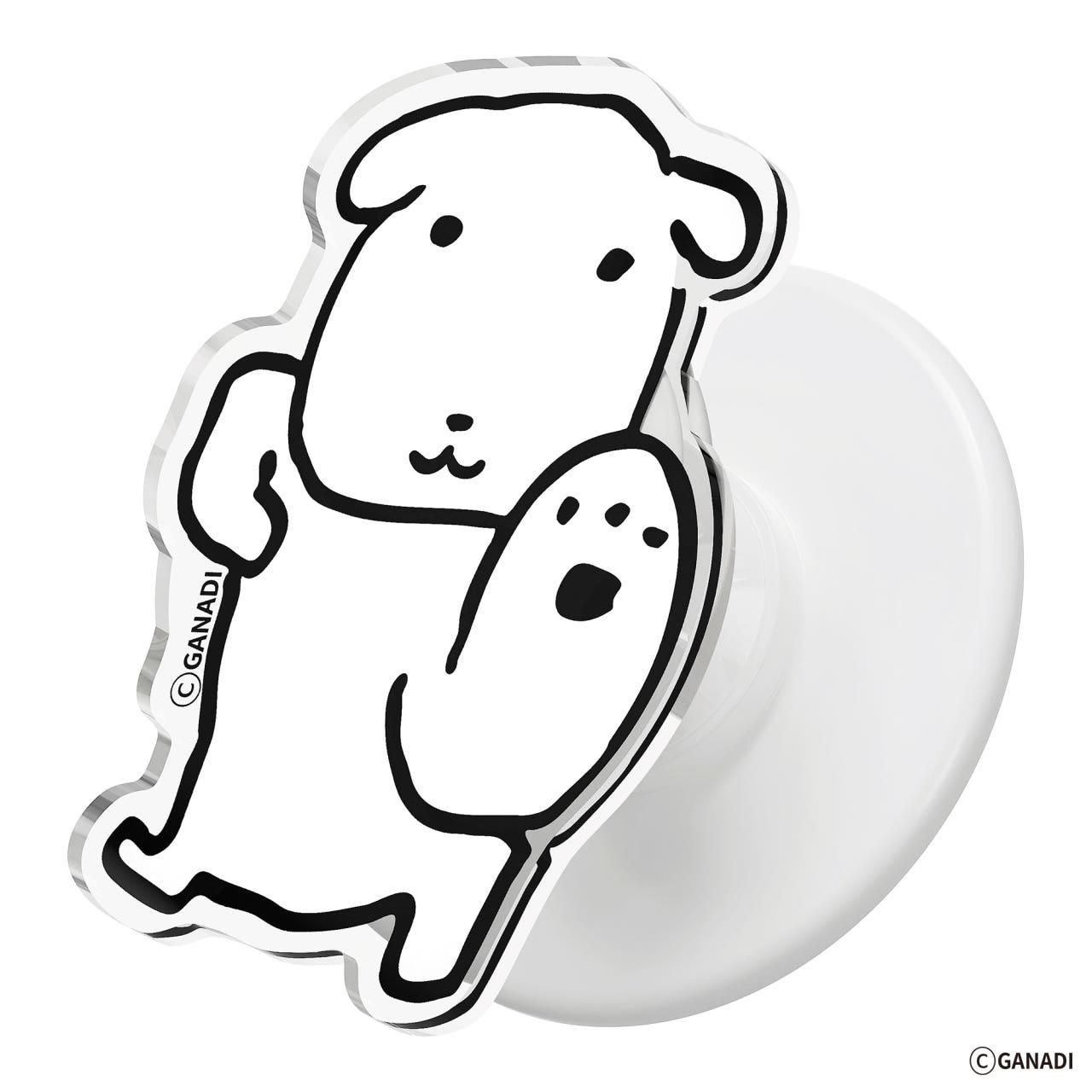 ganadi デザイン MagSafe 2倍磁力 アクリル スマホグリップ ハイプファイブ