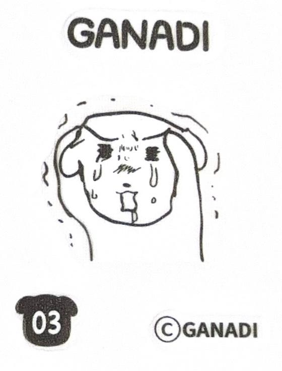 가나디 03 ステッカーシール 限定版 CU お菓子