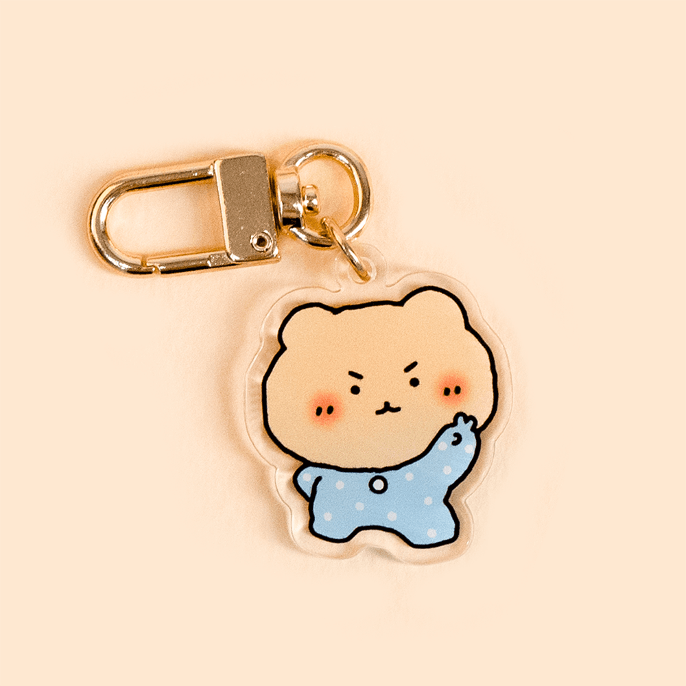 リニューアル マンゴム マンゴムハムスター アクリル キーリング 赤ちゃんマンゴム