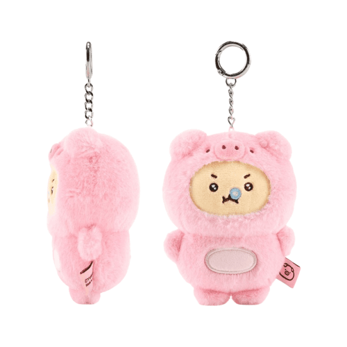 망그러진곰 グッズ ピンクブタ コスチューム マンゴムイ ぬいぐるみ キーリング