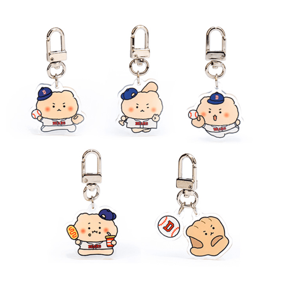 Doosan x 망그러진곰 アクリル キーリング Doosan Bears マンゴムイ