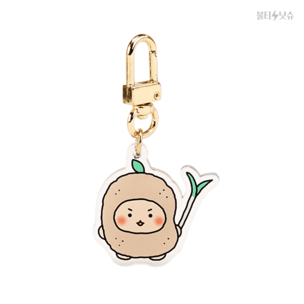 マンゴム ポテト アクリルミニキャラクターキーリング 3.5x3