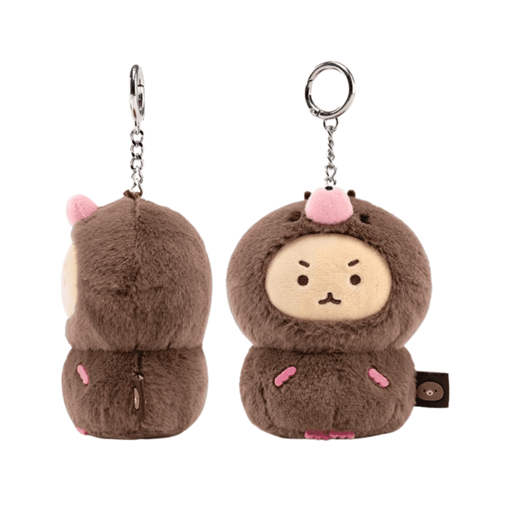 マンゴム モグラコスチューム ぬいぐるみキーリング