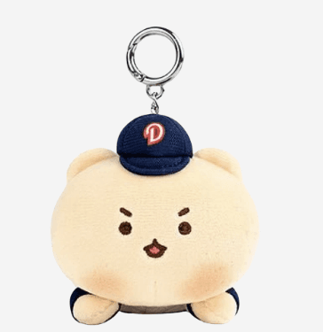 DOOSAN BEARS x Manggom HUSTLE DO 10cm ぬいぐるみキーリング