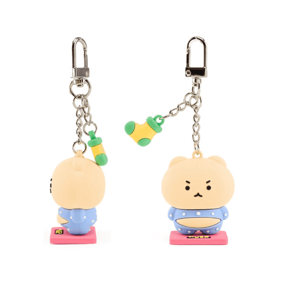 망그러진곰 キーリング 体重計망곰이 ミニフィギュア キーリング グッズ