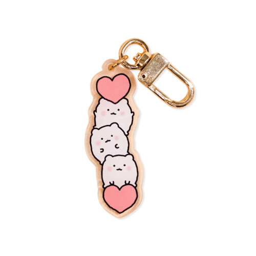 망그러진곰 망그러진 ぶら下がり ハムスター ミニ アクリル キーリング 2x5