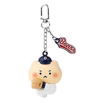 DOOSAN BEARS x Manggeureojin gom フィギュア キーリング Fireballer Manggom