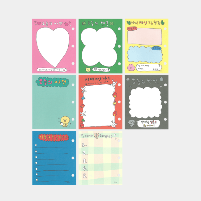 3穴ダイアリーリフィル A