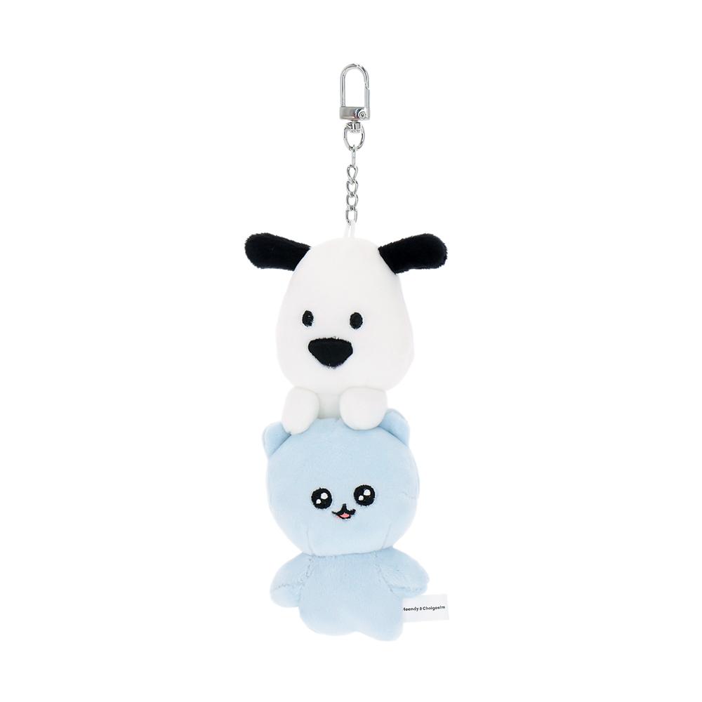 [흰디와최고 심] キーリング 고심머리위흰디