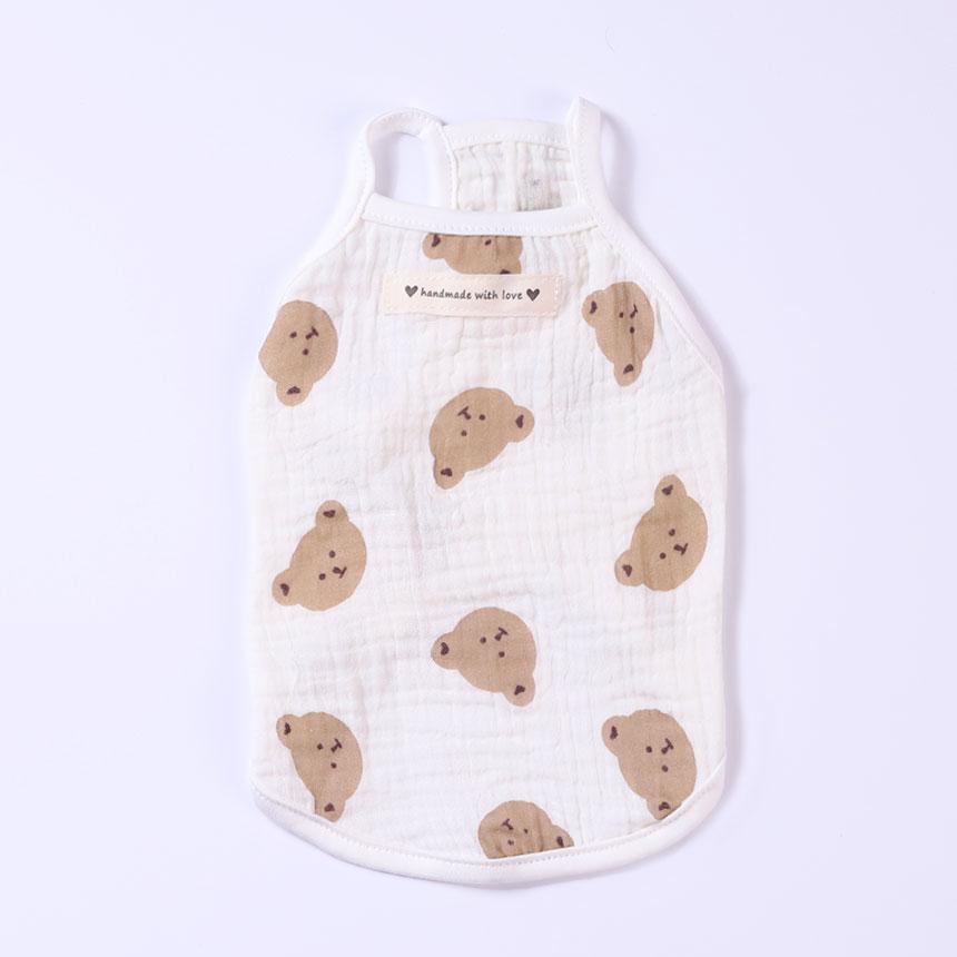 犬 タンクトップ 犬 春 夏 服 猫 服 中型犬 ヨルミン 半袖 クマ