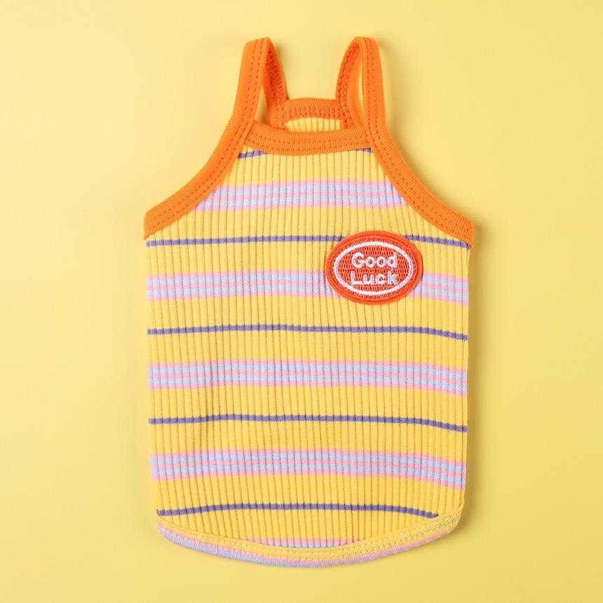 犬 タンクトップ 犬 春 夏 服 猫 服 中型犬 デイリー イエロー