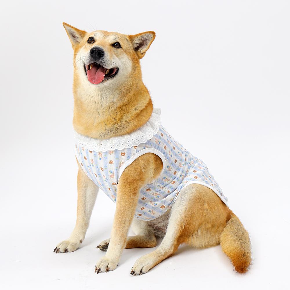 犬用タンクトップ ヨレにくい タンクトップ 部屋着 パジャマ 夏服 大型犬服