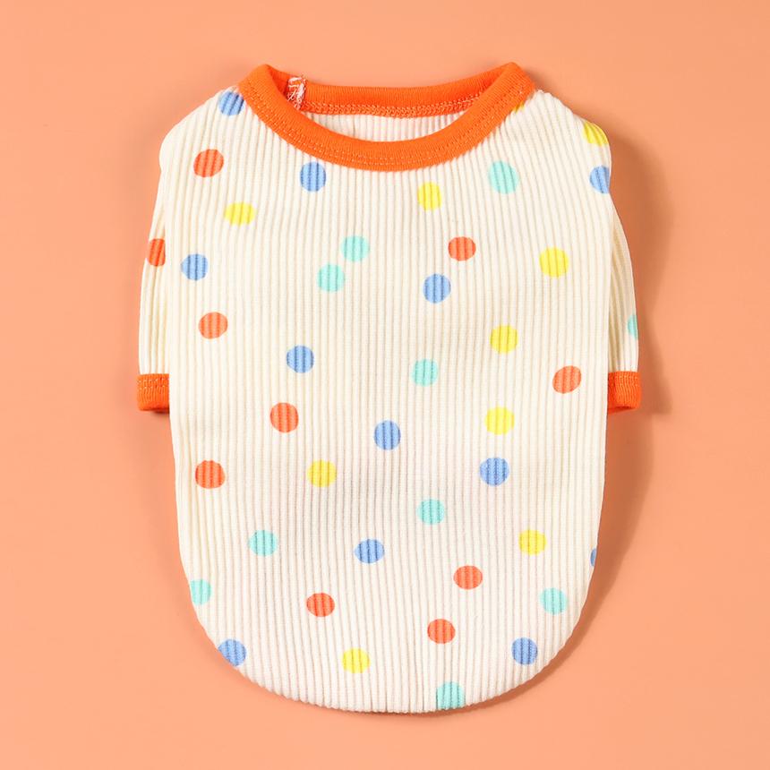 犬 Tシャツ 部屋着 犬服 春 猫服 中型犬 デイリー アイボリー