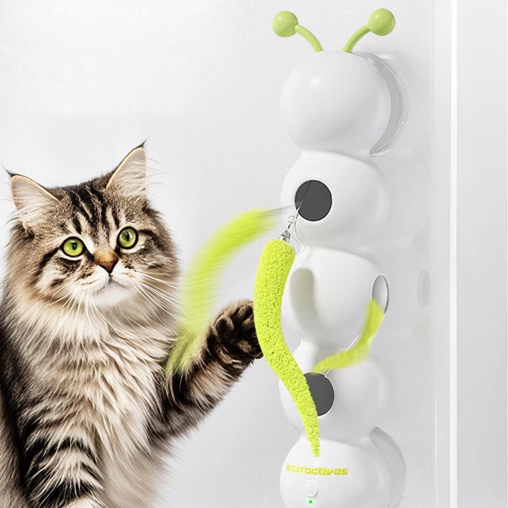 NanPet 猫用イモムシ おもちゃ 自動で動く スマートキャタピラー