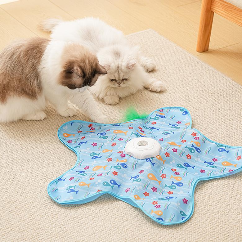 NanPet 猫用おもちゃ マルチ 尻尾キャッチ 音が出る自動おもちゃ