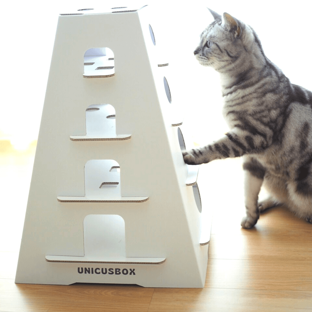 猫用フードパズル ハンティングトイ おやつ ノーズワーク DIY フードツリー