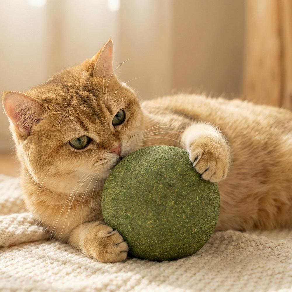 猫用 キャットニップ ボール 特大 キャットニップボール 10cm おもちゃ