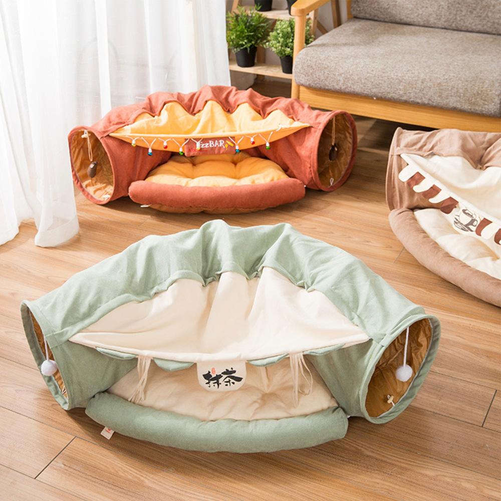 デートコース 猫用トンネル キャット隠れ家 犬用ハウス おもちゃ トンネル 迷路