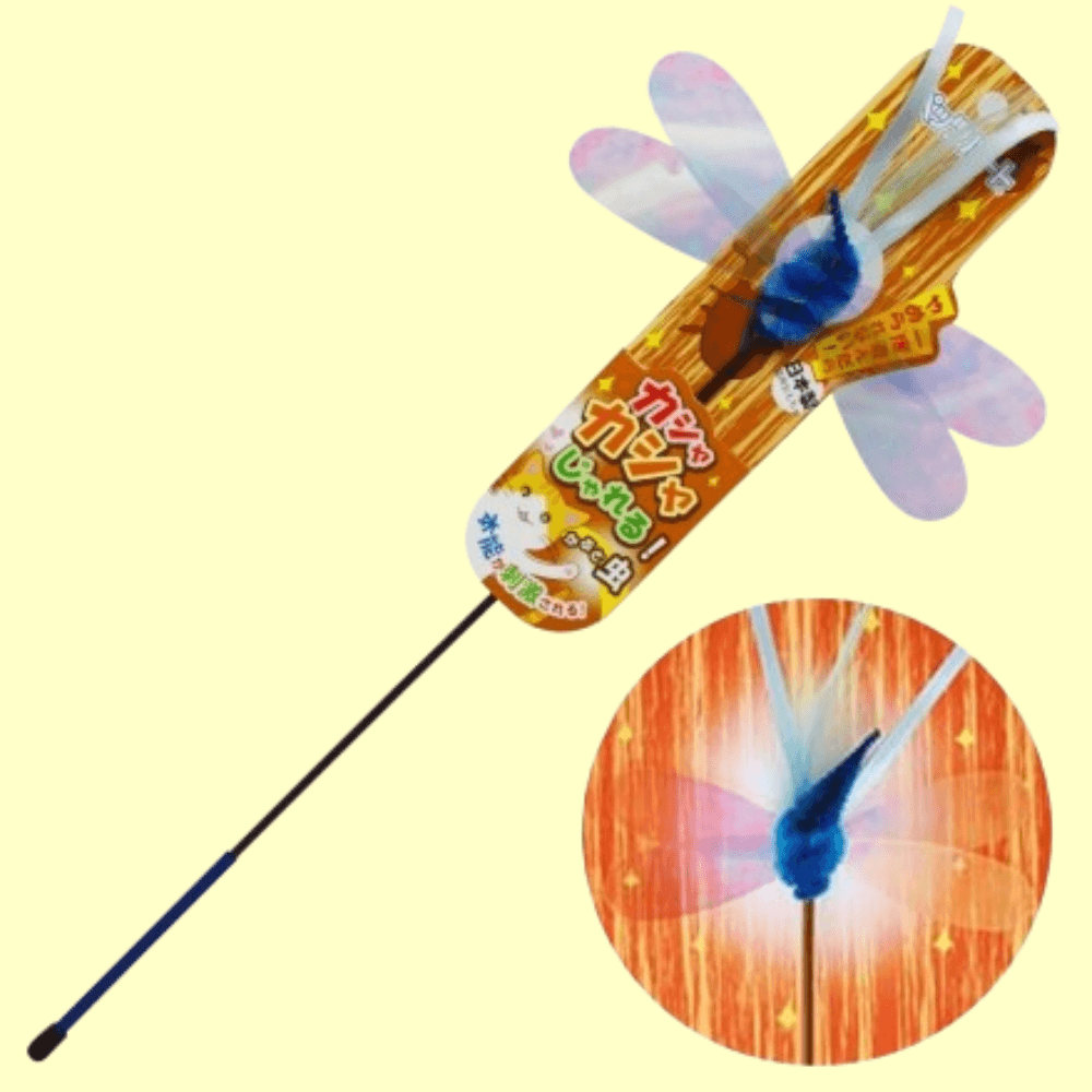 카샤카샤 芸達者スティック カブトムシ 펫츠루트 猫用釣り竿 おもちゃ