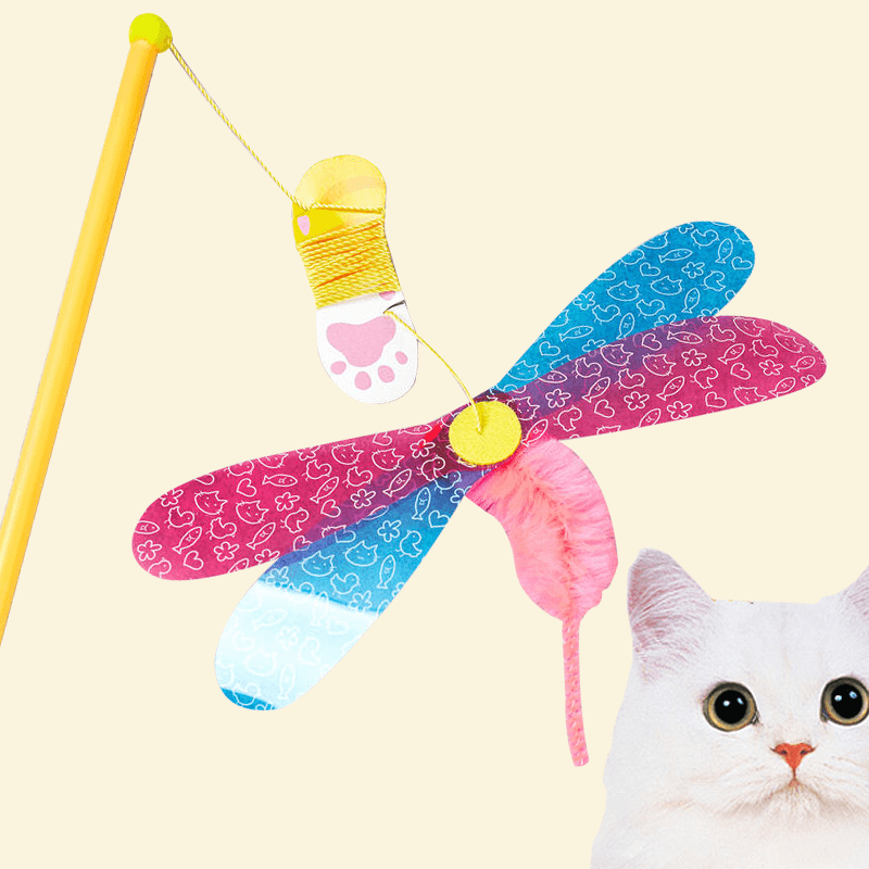 PET'S ROOT カシャカシャブンブン 猫用おもちゃ トンボ