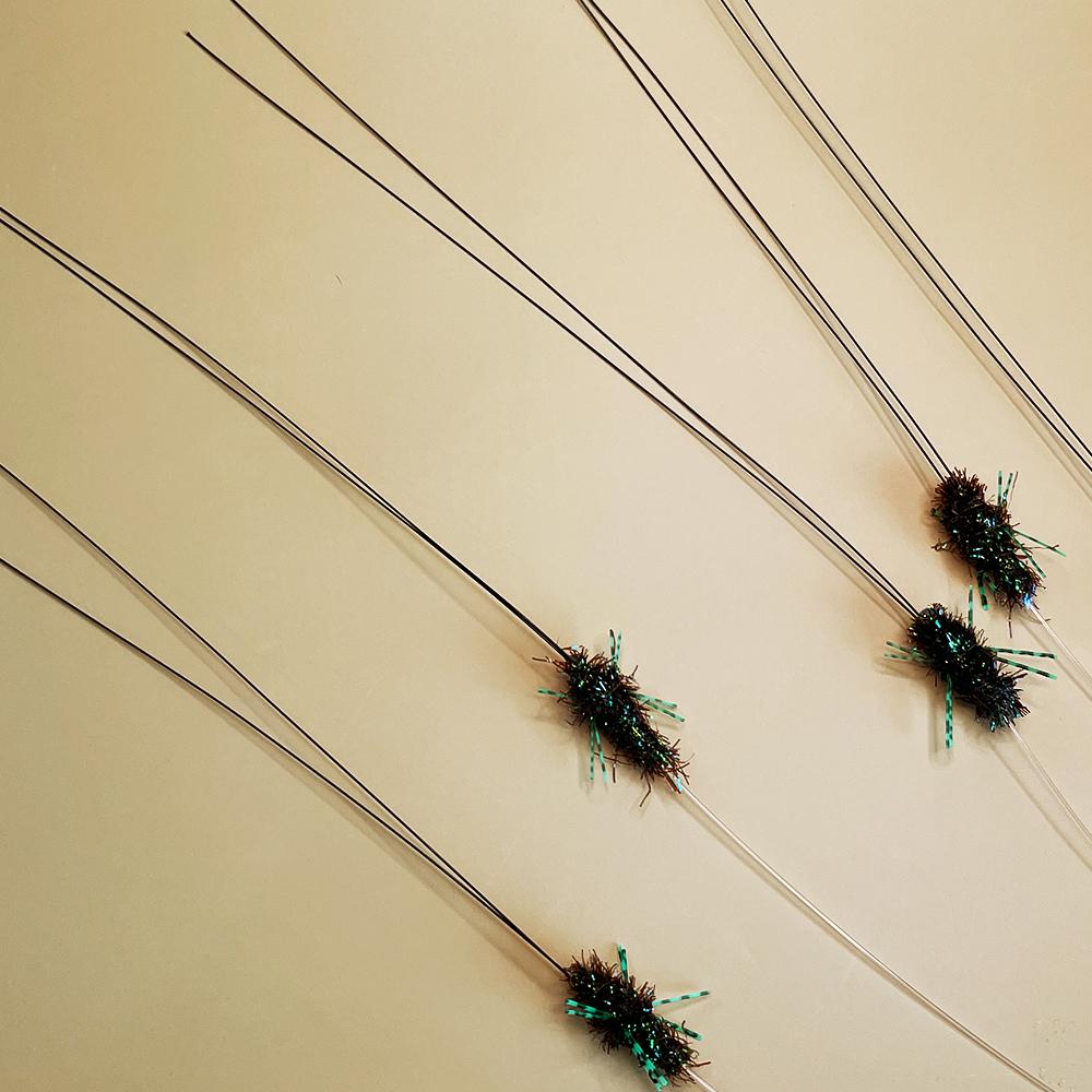 JumpuCat 何かの触覚 猫 釣り竿 虫 おもちゃ 1p