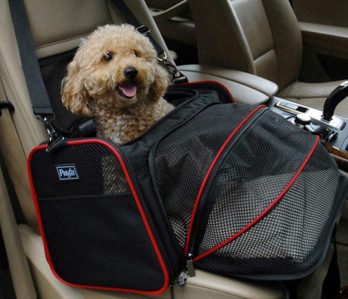 Pet Tree Petsfit 飛行機搭乗バッグ 拡張型 犬用キャリア 愛犬キャリーバッグ S