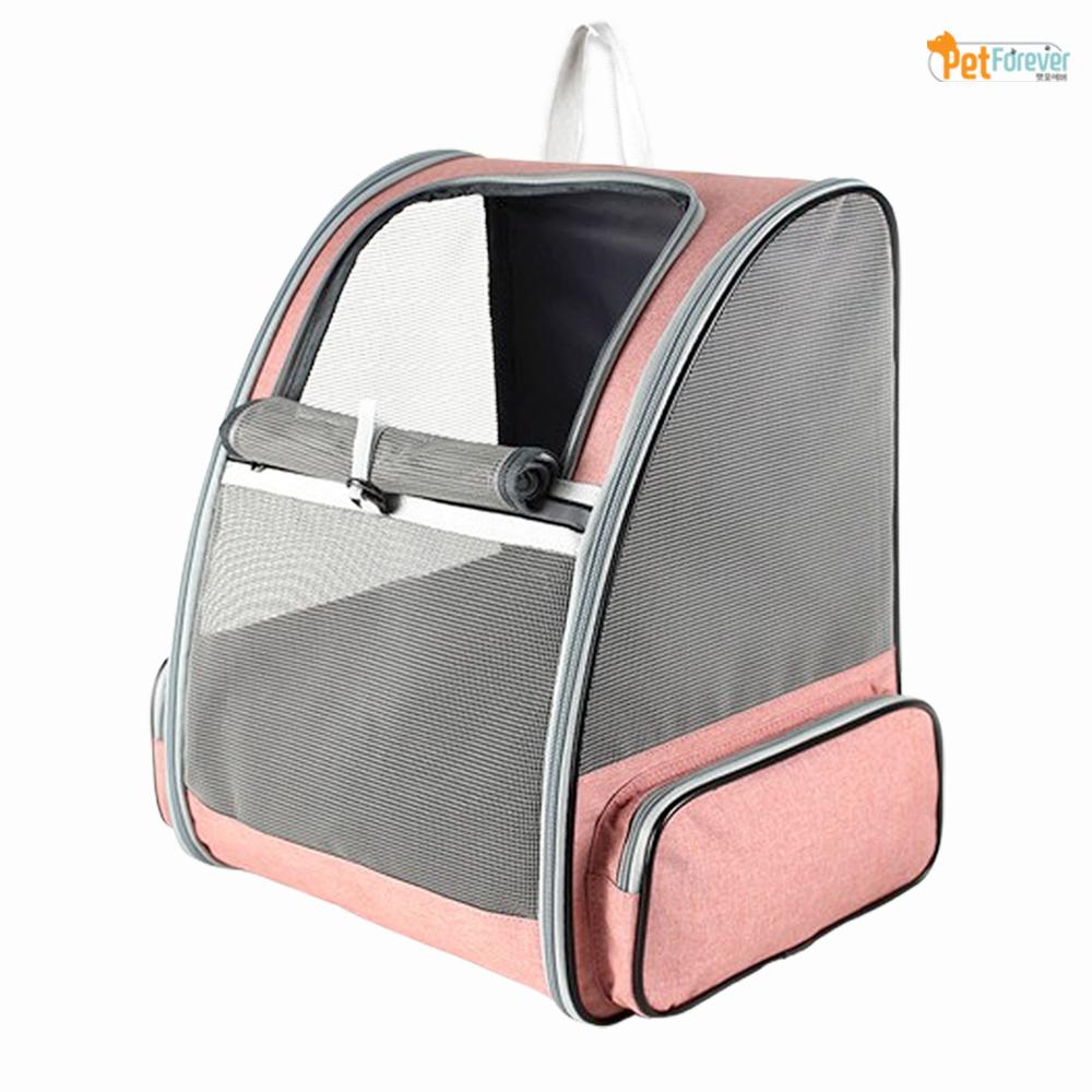 PETFOREVER 犬用メッシュバックパック ペット用夏用バッグ 犬用キャリー 猫用キャリーバッグ