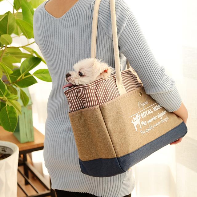 犬用バッグ ROYAL(ロイヤル) ぺｔキャリア ショルダーバッグ スリングバッグ 犬・猫用移動用 (温熱パッド購入可)