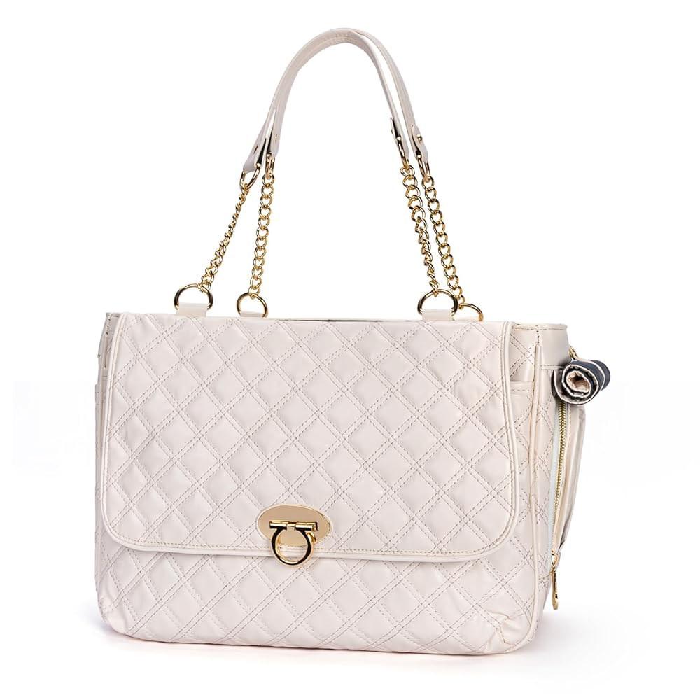 ぺｔキャリア 犬・猫用 小型動物用 ウォレットバッグ レザー トート 旅行用ハンドバッグ TSA航空会社承認