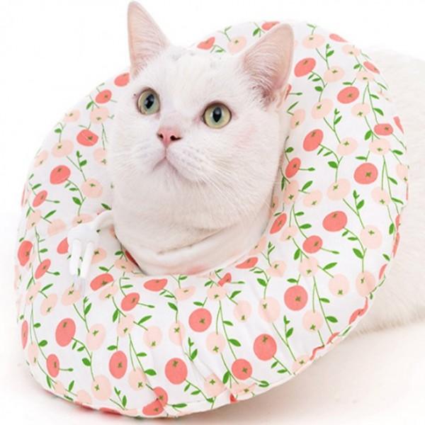 ペット用 舐め防止 ネッククッション 猫用ネッカーラ チュ-ブ 漏斗型 子犬 ペット猫 ペット犬 去勢用 1個
