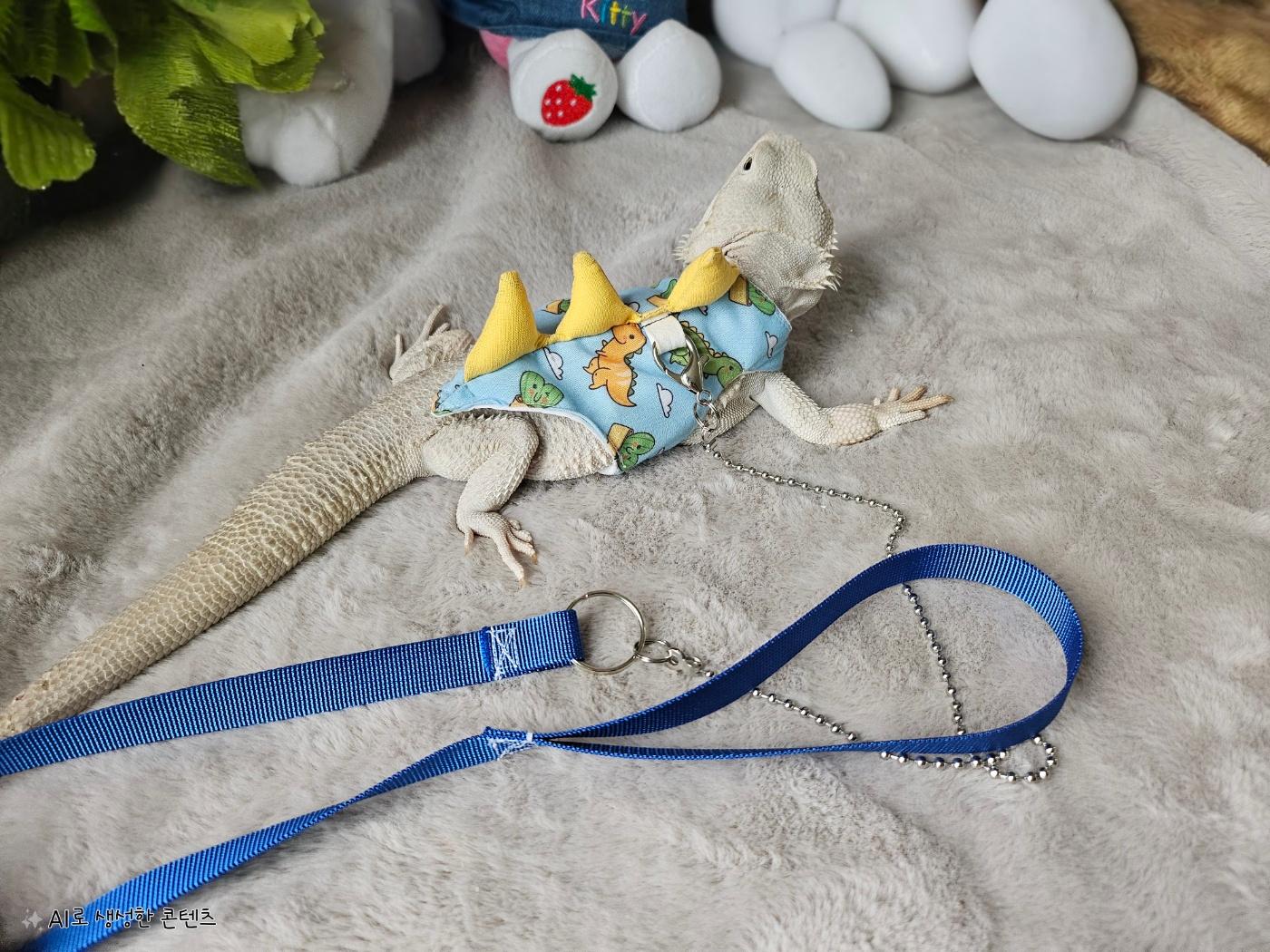 トカゲ服 用品 ビアードドラゴン用 リード