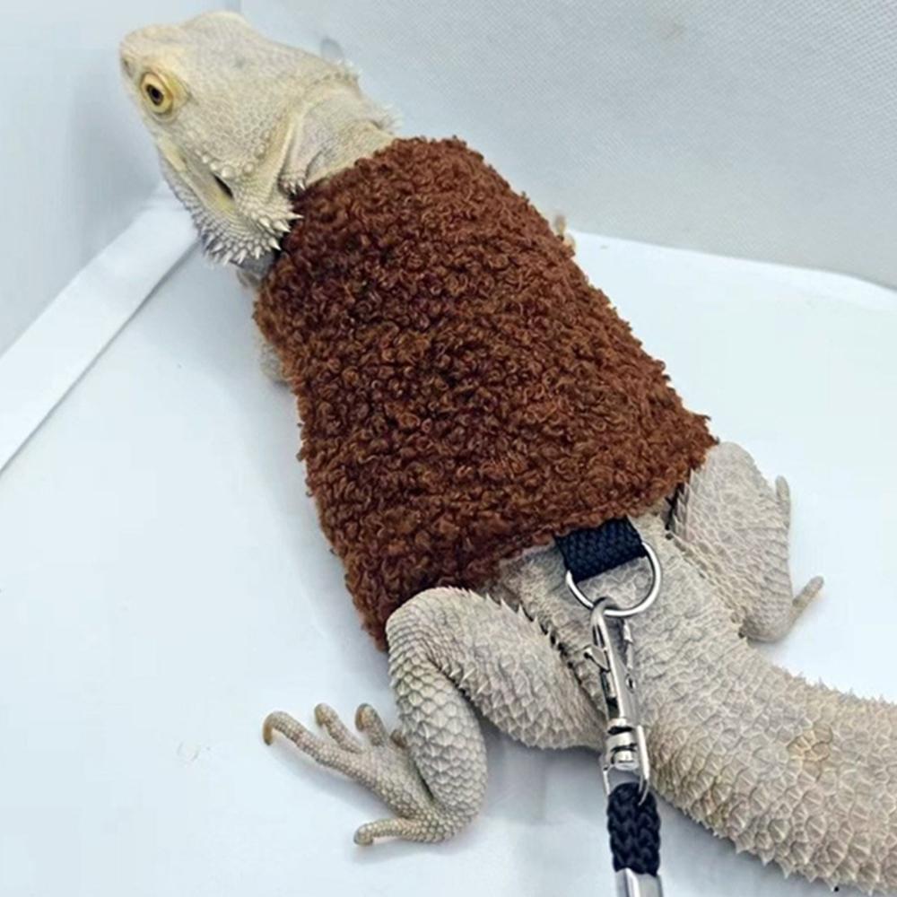 トカゲ ウェア ボアベスト 冬用 防寒 暖かい イグアナ