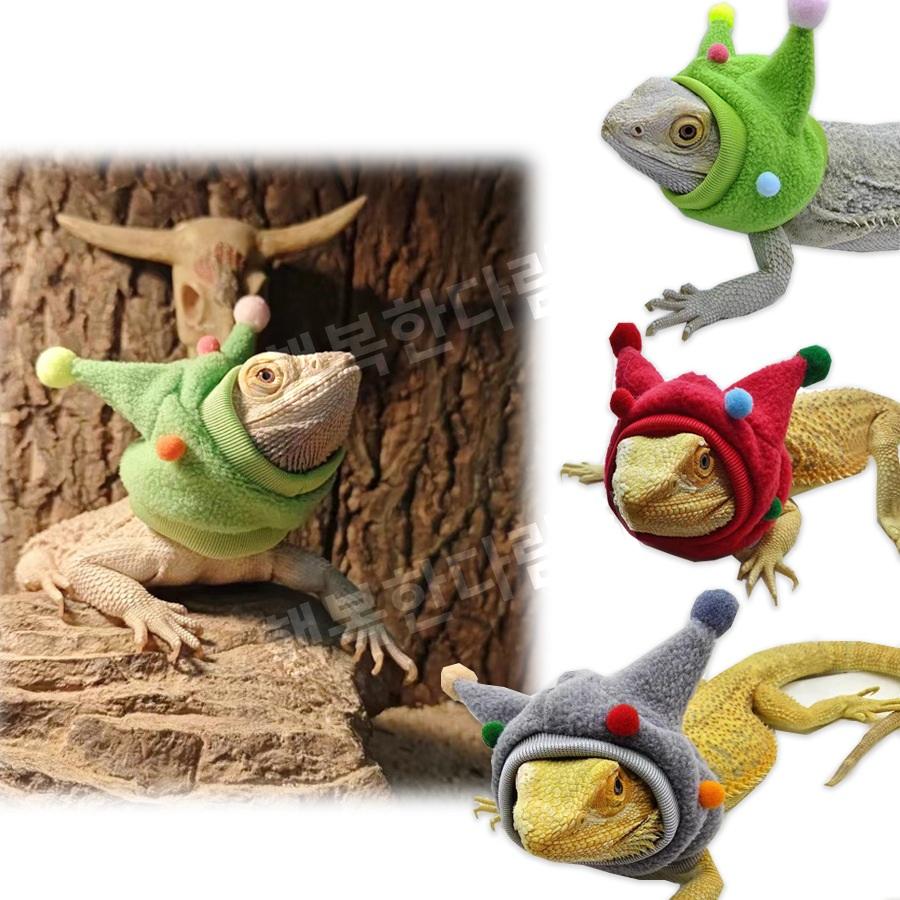 トカゲ ペット用 帽子 スカーフ 衣装 セット