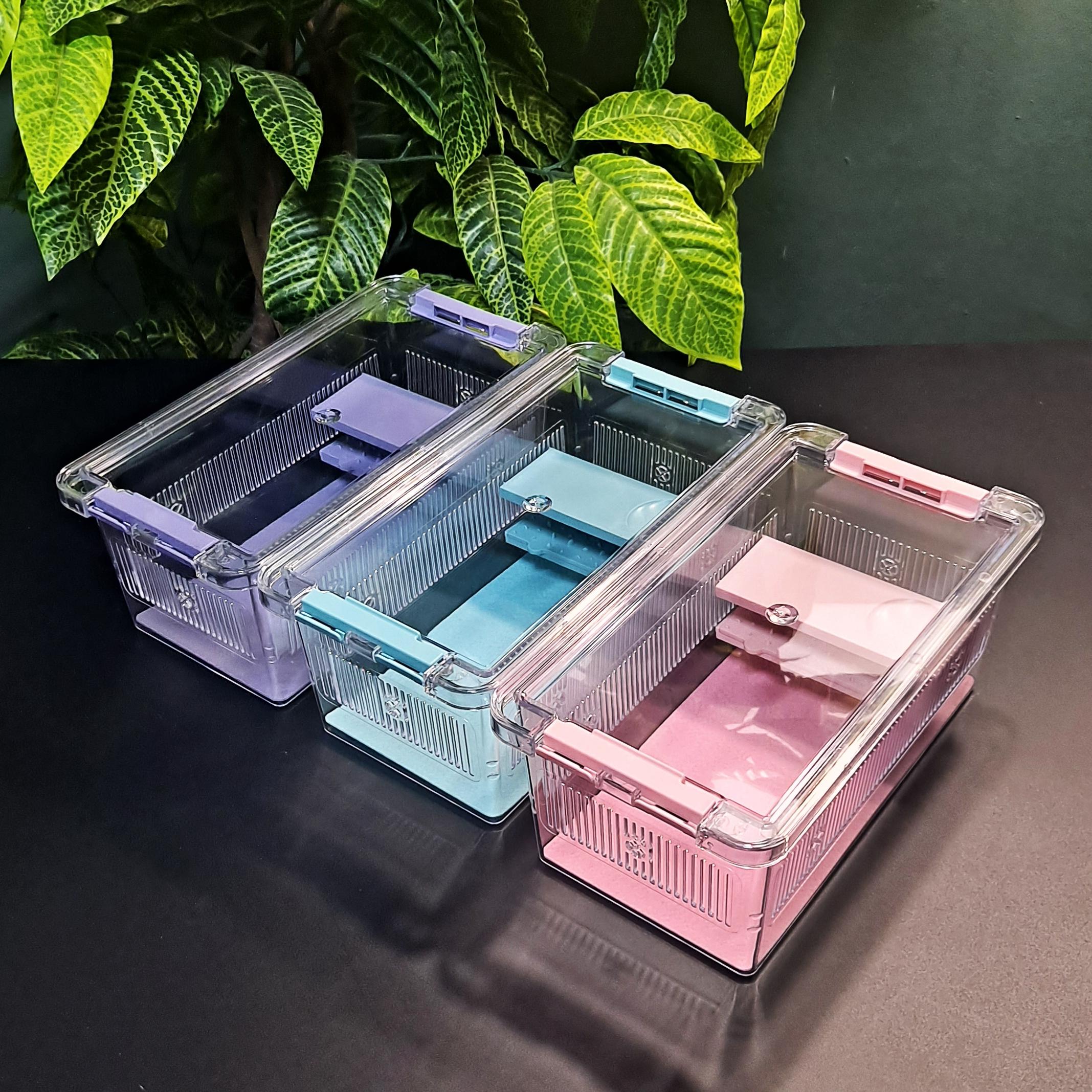 透明 ジョイ クリーンケージ 中 クレスティッドゲコ トカゲ ハウスゲコ ジョイレプタイル 飼育ケース