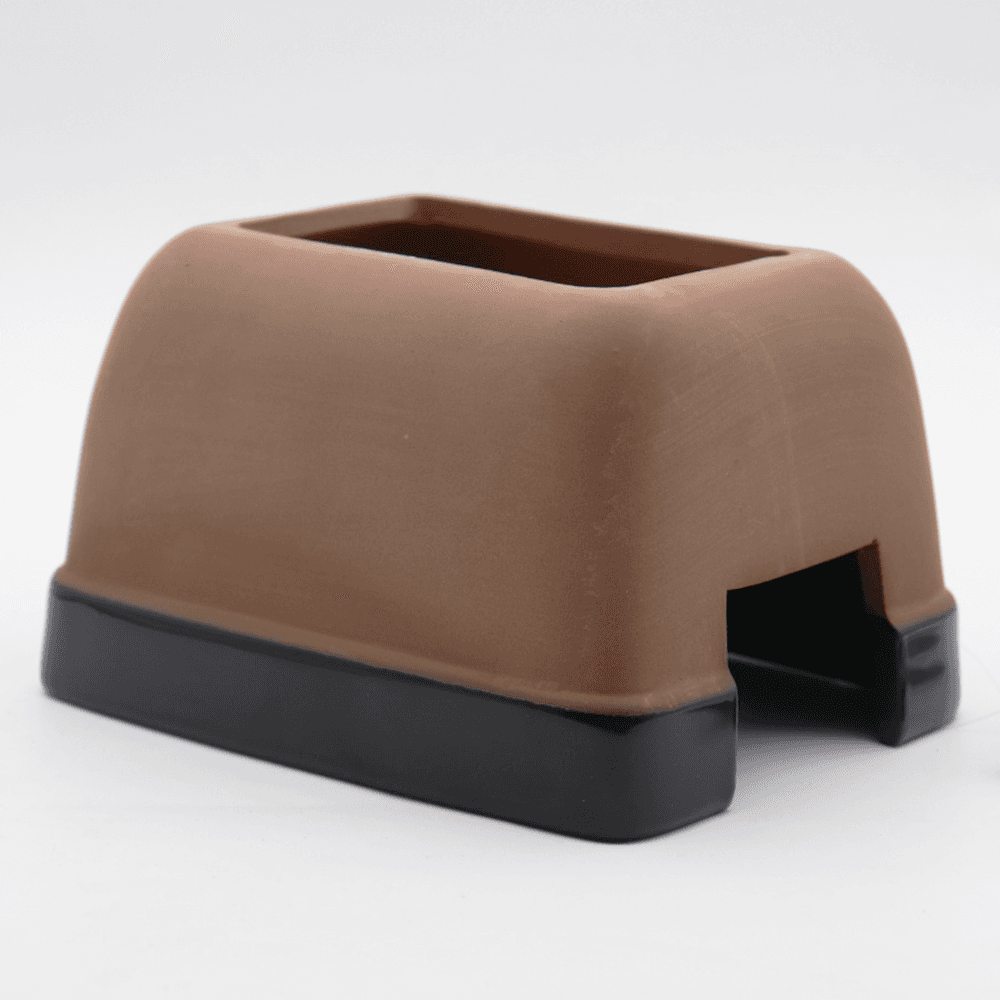 スド 湿潤シェルター(L) クレスティッドゲッコー 爬虫類シェルター トカゲ