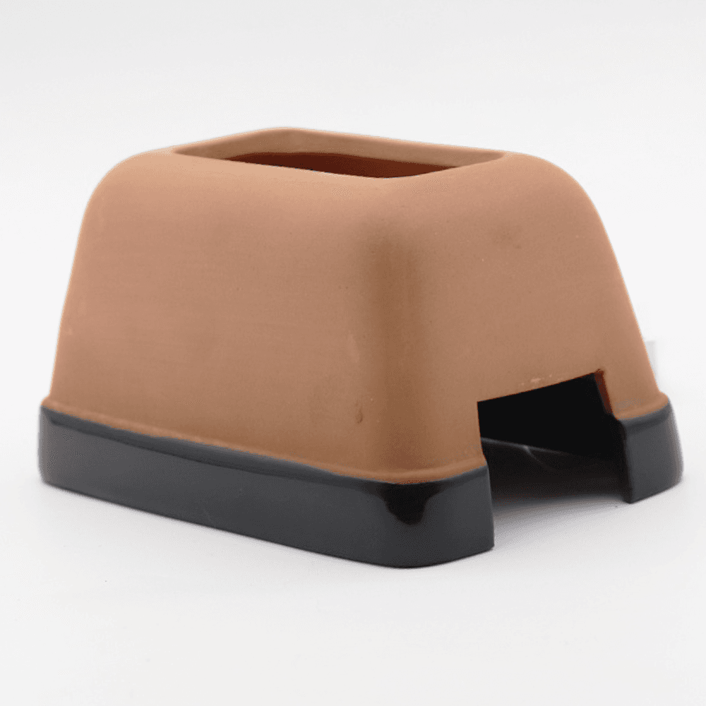 水都 ウェット隠れ家（M） クレステッドゲッコー 爬虫類隠れ家 トカゲ