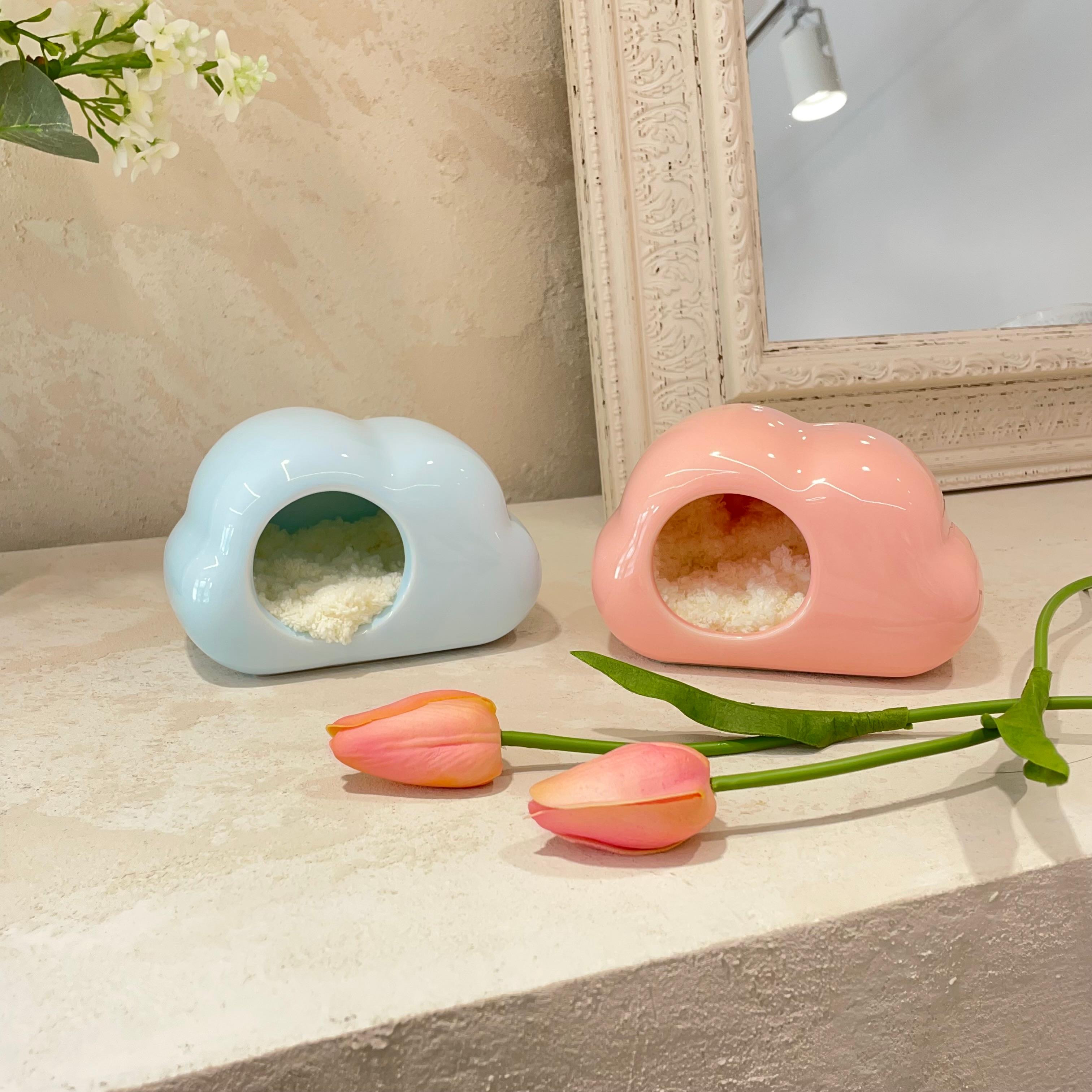 トカゲ用クラウド型隠れ家 陶器製クレステッドゲッコー隠れ家 爬虫類用品 ペットテイルゲッコー・レオパードゲッコー用