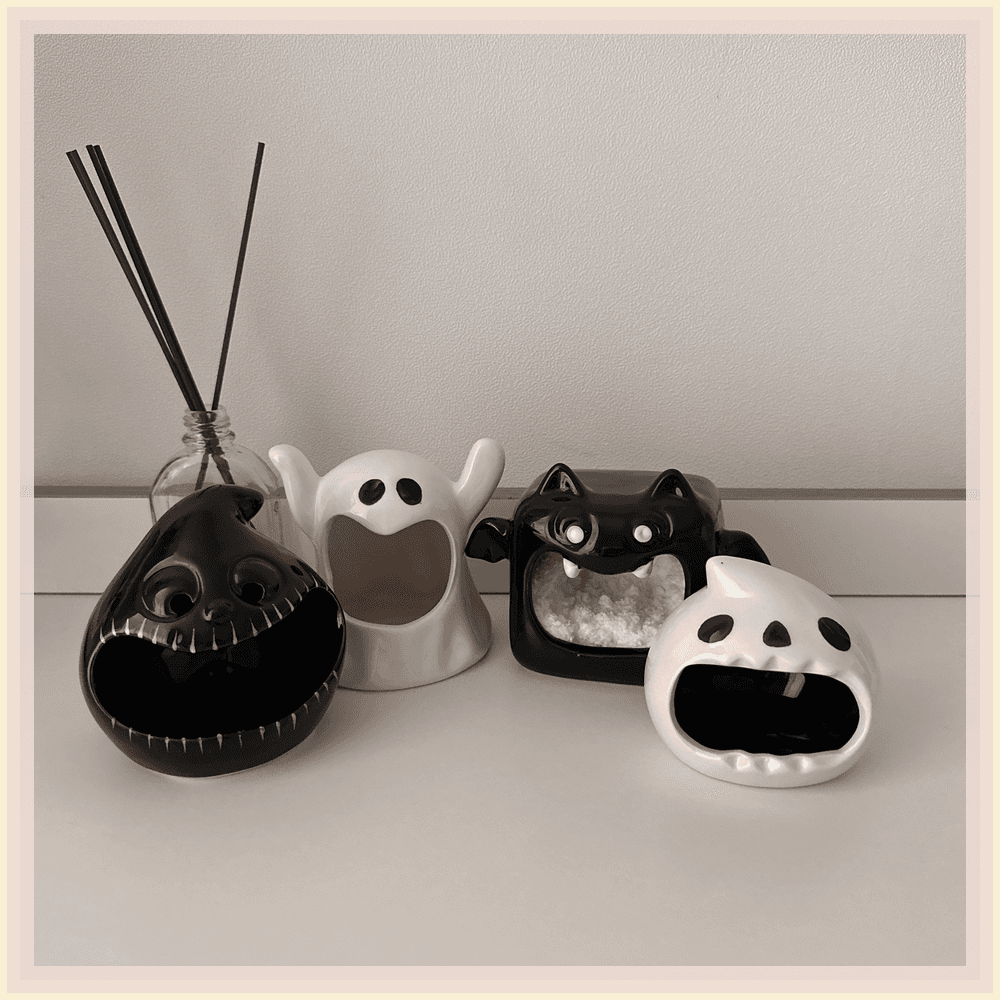 ハロウィン隠れ家 キャスパー クレトカゲ 爬虫類 隠れ家 トカゲ隠れ家 クレスティッドゲッコー