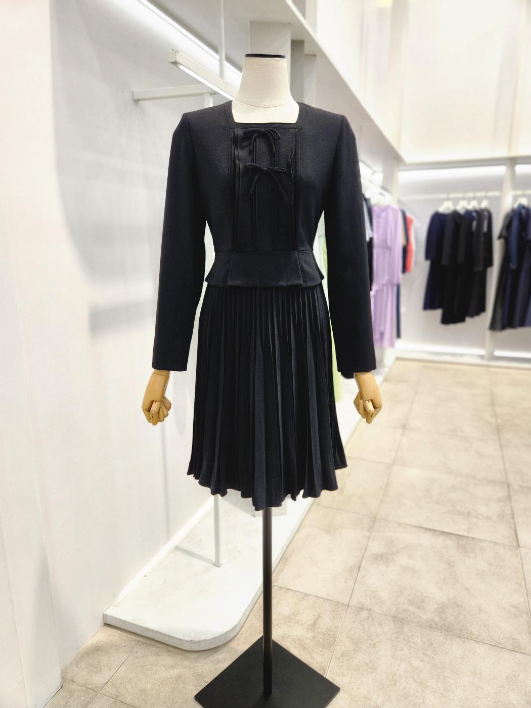 잇미샤 プリーツ ペプラム ワンピース ITN9WOP700