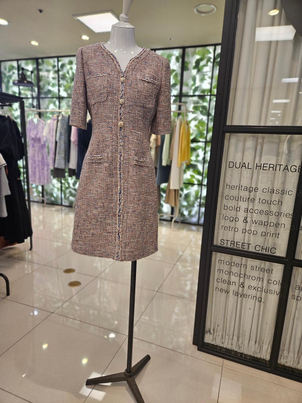 듀엘 ブレイド ライン ツイード ワンピース D232MSE050