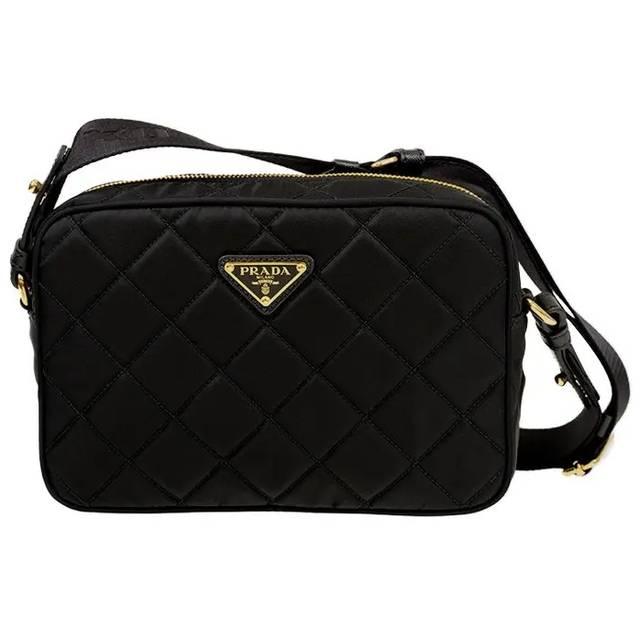 PRADA ナイロンキルティングトライアングルロゴ クロスボディバッグ 1BH089 2DYC