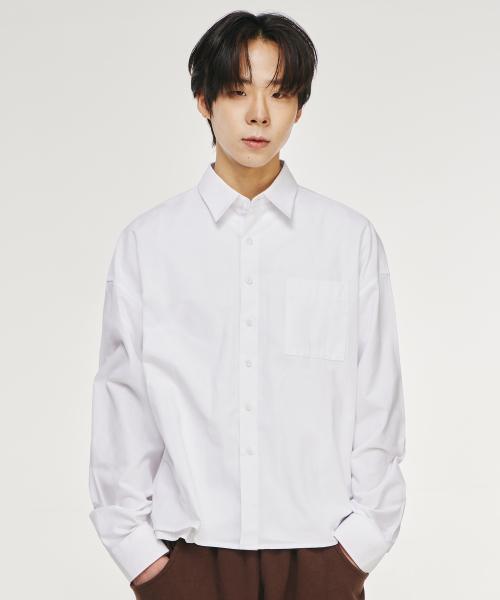 [シグネチャー] オックスフォード クロップドシャツ [ホワイト] 25SS2OCS-001