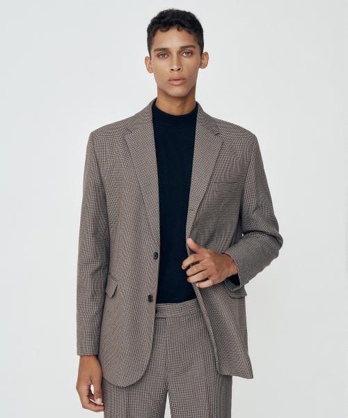 [スアレ] ハウンドチェック セットアップ スーツ 20fw1-07-1-set