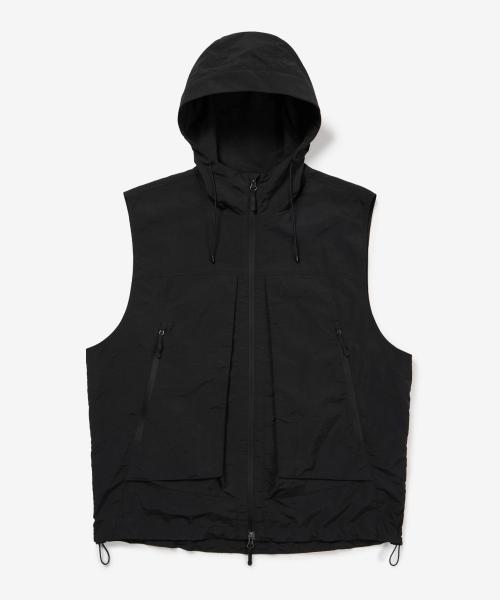 [ナットオン리フォー 투데이] ハイネック 3D ポケット フード ベスト [ブラック] NTEOT902BK