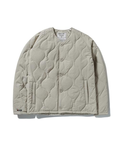 [フルーク] 3Mシンサレート キルティング 軽量パディング ジャケット ベージュ FPJ201 FPJ201BE