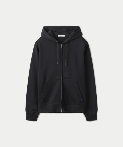 [247シリーズ] スーピマ フード ジップアップ パーカ BLACK TMUAX25805BKX